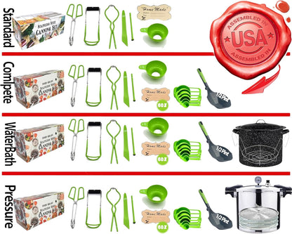 Canning Supplies-24 Qt. Water Bath Canning Pot with Rack & Lid -Starter Kits Set for Beginners - Stainless Steel Water Bath Canner Kit & Rack-Rack, XL Ladle, Measuring Cups, Kitchen Funnel by4