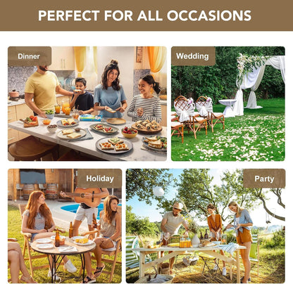 White Square Tablecloths 54X54 Inch Table Cloth, 2 Pack | for Square or round Tables, Washable Polyester Fabric Cover for Dinner, Holiday Party, Decorative Display Tables8