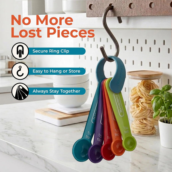 Color 9-Piece Measuring Cups and Spoons Set, Set of 96