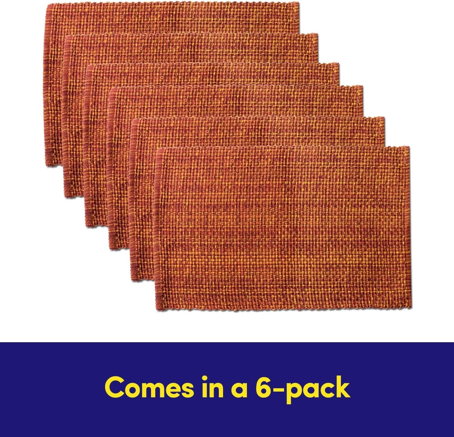 100-cotton-placemats-for-dining-room-rectangle-two-tone-woven-fabric-13-x-19-soft-durable-table-mat-set-set-of-6-rust