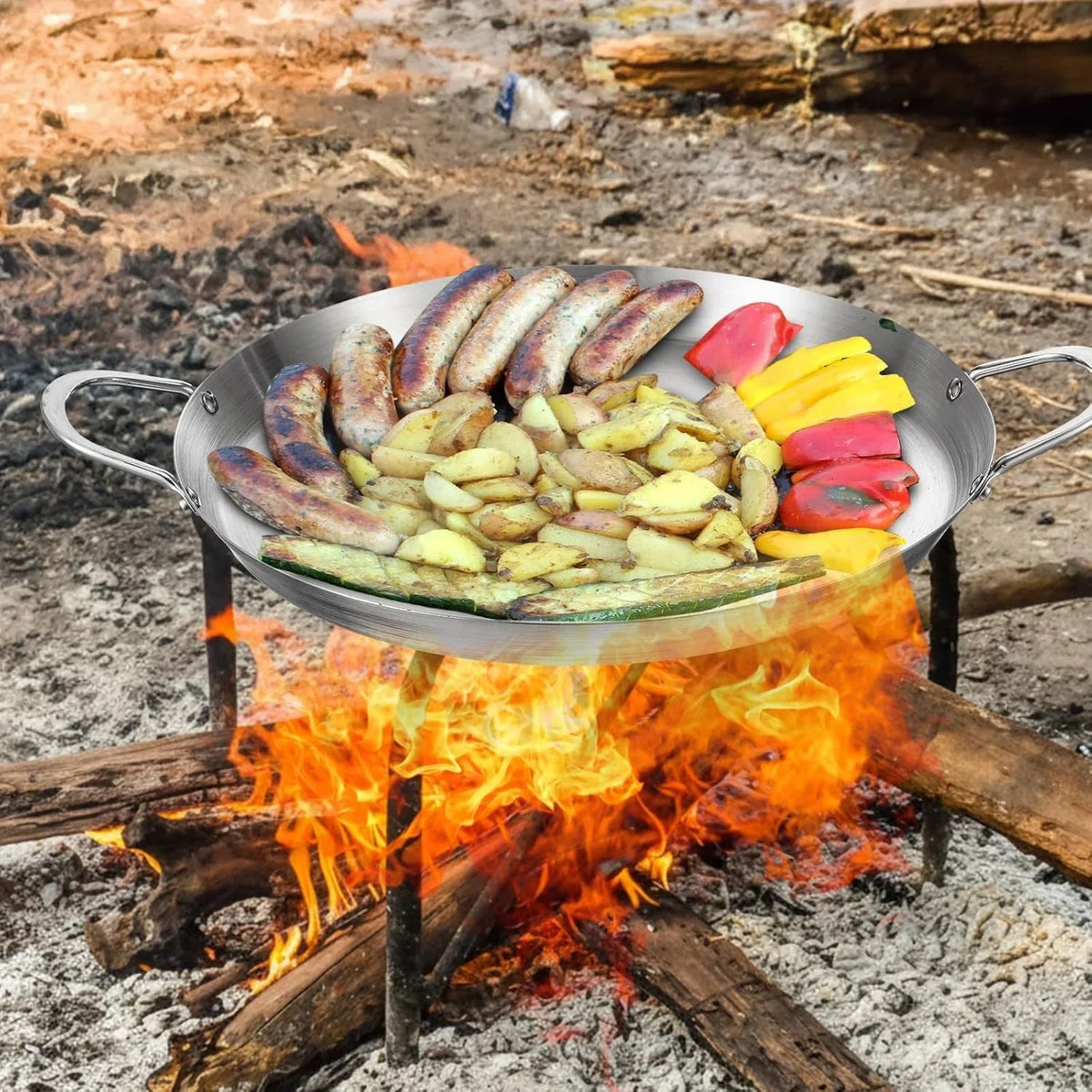 2-pcs-stainless-steel-comal-frying-bowl-cookware-16-inch-mexican-style-wok-inoxidable-concave-outdoors-stir-fry-discada-pan-for-outside-cooking