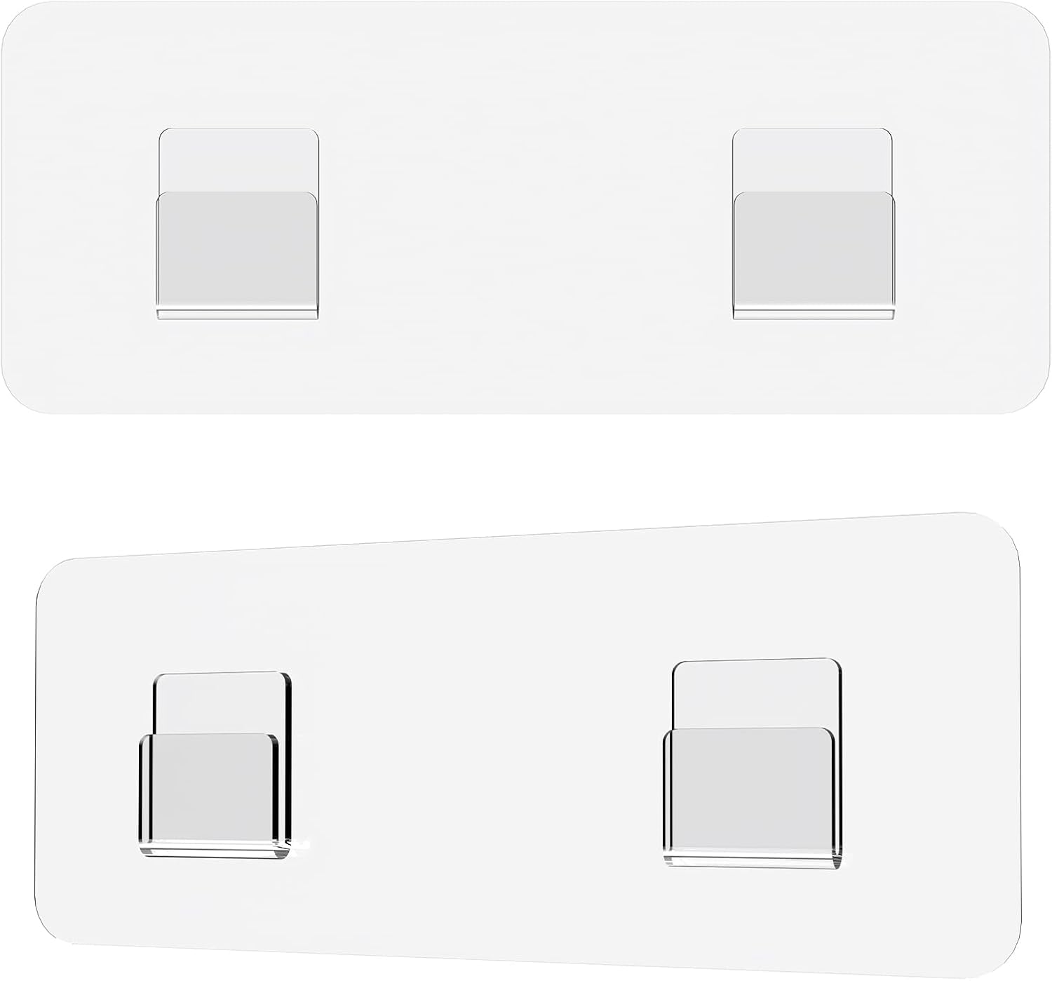 shower-caddy-adhesive-replacement-sticker-shower-adhesive-strip-adhesive-hook-bathroom-storage-shelf-organizer-sticker-transparent-2-packs-2-flat-hook