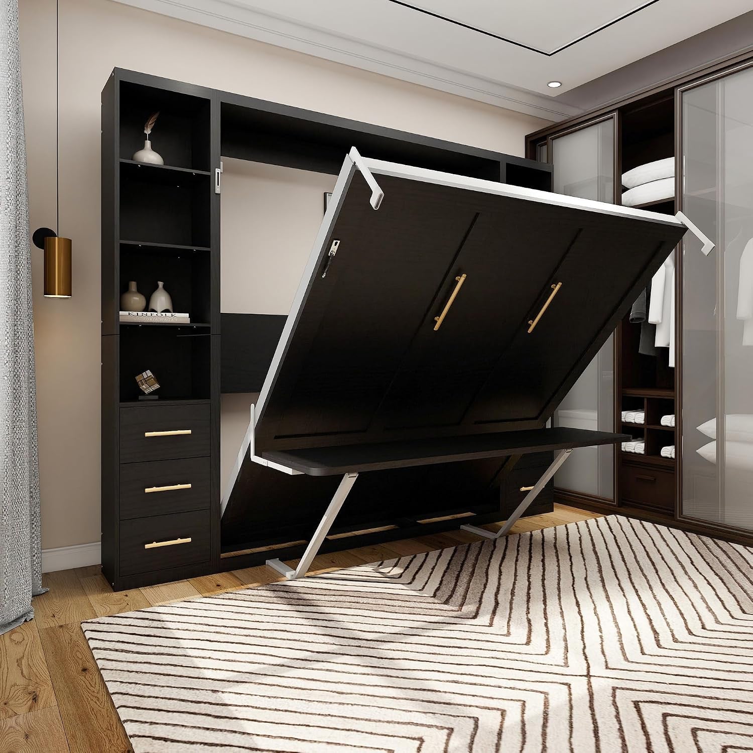queen-size-vertical-cabinet-metal-murphy-bed-with-desk-black