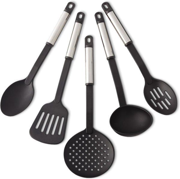 – Stainless Steel Kitchen Tool Set – Black, Set of 51