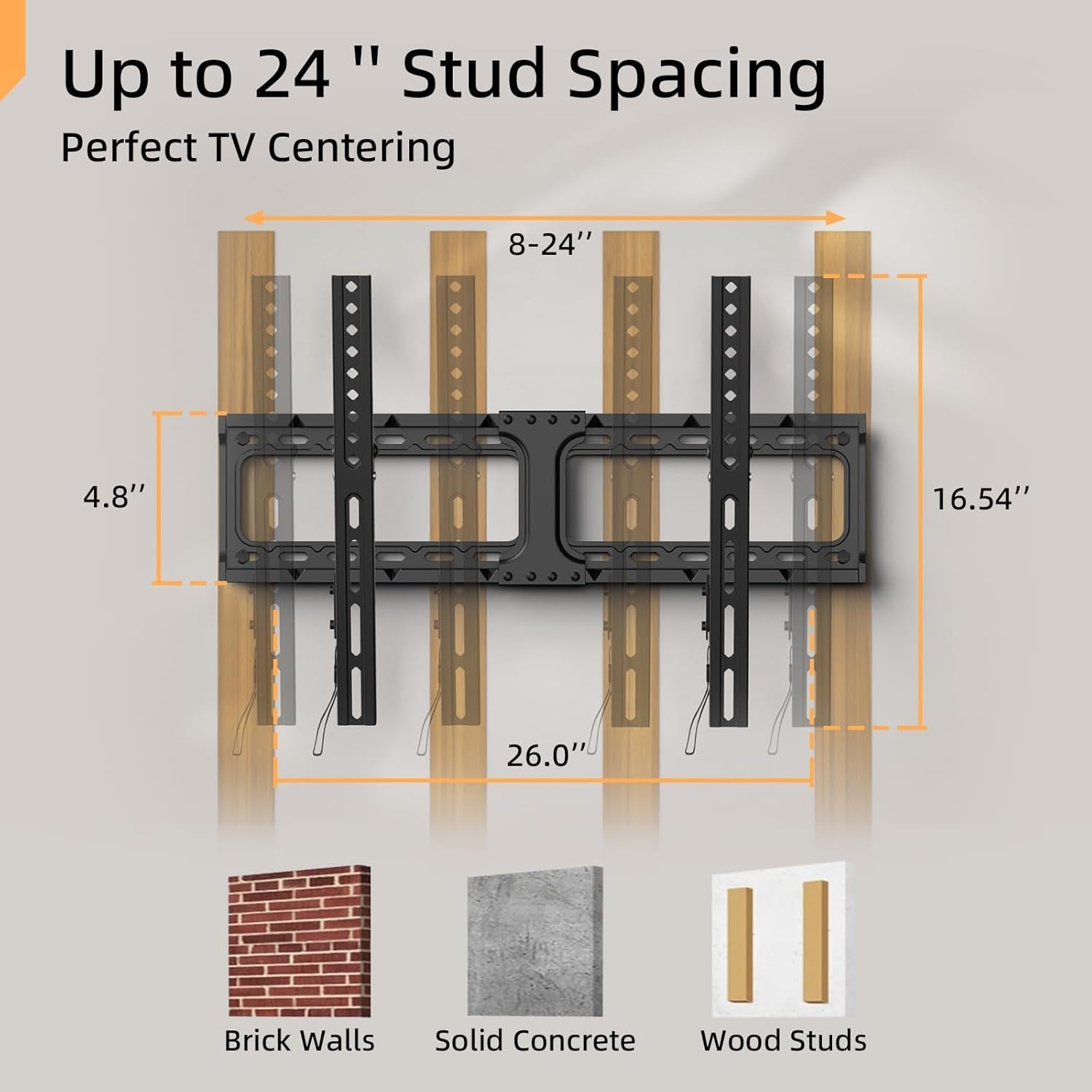 iworkborad-55-65-75-85-inch-tilting-tv-wall-mount-for-32-90-tvs-low-profile-tv-mount-bracket-safe-lock-quick-release-max-vesa-600x400mm-24-inch-studs-132-lbs-fit-most-55-75-85-86-tvs
