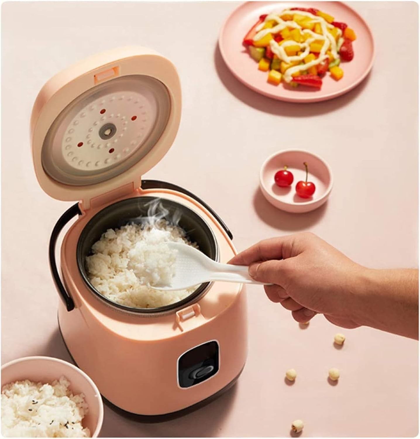 rice-cooker-rice-cooker-with-steamer-basket-electric-rice-cooker-rinse-basket-portable-mini-rice-cooker-nonstick-15-minutes-fast-cooking-re-heating-keep-warm-for-2-4-people-color-blue
