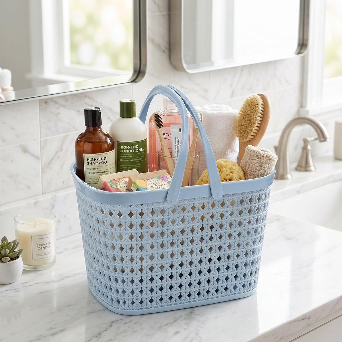3-pack-portable-shower-caddy-basket-plastic-storage-baskets-with-handle-plastic-tote-storage-basket-easter-baskets-toiletry-organizer-for-bathroom-kitchen-pantry-college-dorm