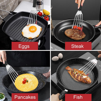 2-Piece Silicone Fish Spatula for Nonstick Cookware, Heat Resistant5