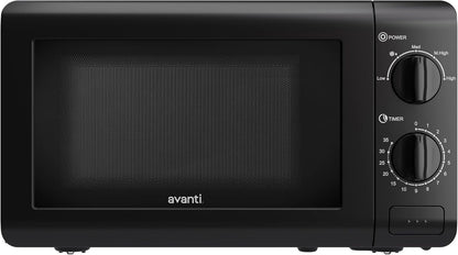 Microwave Oven 700-Watts Compact Mechanical with 5 Power Settings, Defrost, Full Range Temperature Control and Removable Glass Turntable, 0.7-Cu.Ft., Black5