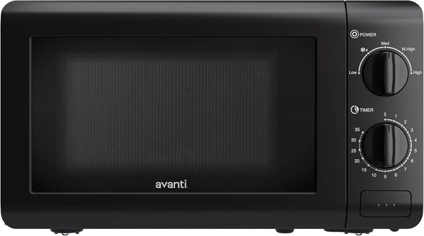 Microwave Oven 700-Watts Compact Mechanical with 5 Power Settings, Defrost, Full Range Temperature Control and Removable Glass Turntable, 0.7-Cu.Ft., Black5