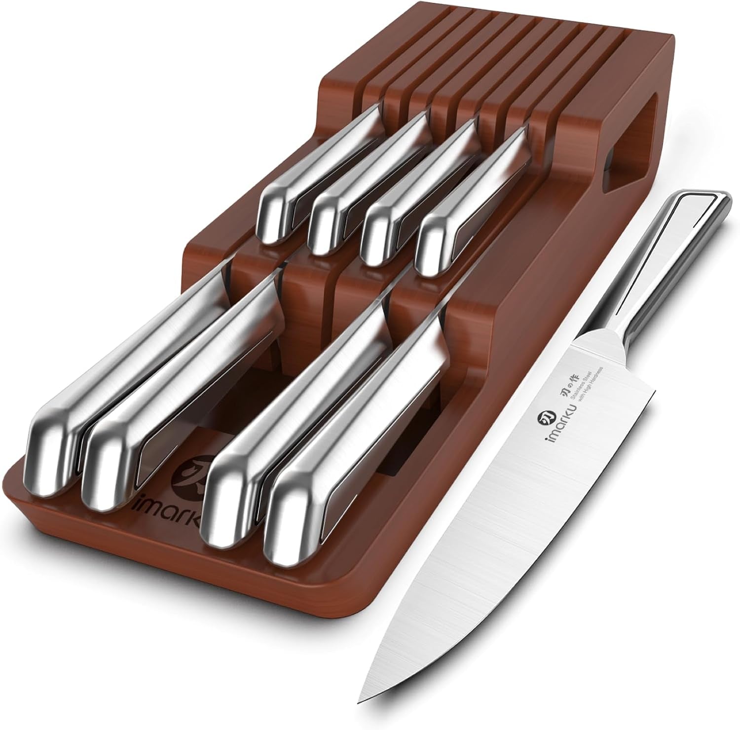 10-pcs-stainless-steel-drawer-knife-set-with-wooden-organizer-japanese-high-carbon-stainless-steel-blades-patented-non-slip-handle-space-saving-drawer-design-dishwasher-safe