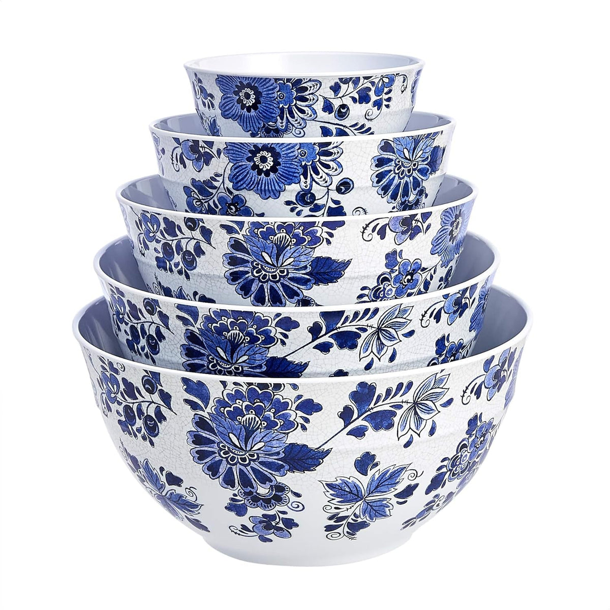 mixing-bowls-with-lids-nesting-melamine-serving-bowls-non-slip-base-bpa-free-dishwasher-safe-5-sizes-blue-and-white-floral-set-of-10