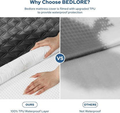 2 Pack Waterproof Mattress Protector, Queen Size Mattress Pad2