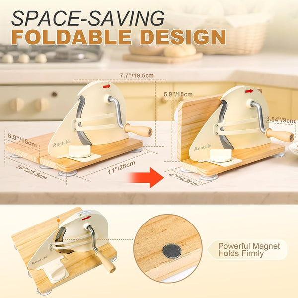 Foldable Manual Bread Slicer Cutter for Homemade Sourdough Bread2