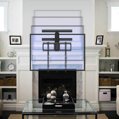 '- MM340 above Fireplace Pull down TV Mount- Televisions 44" to 80" up to 90 Lbs - Safe Auto-Adjusting TV Mounts - Patented Motion Stops, Handles, Balancing Technology - Superior Steel2