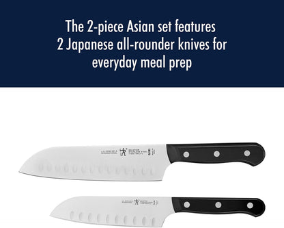 Henckels Solution 2-Pc Santoku Knife Set, Razor-Sharp, German Engineered3