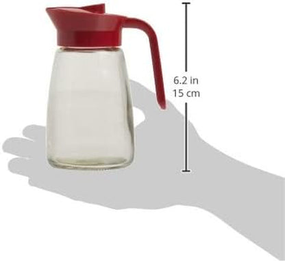 Everyday 12 Oz. Syrup Dispenser – Easy Pour Spout Waffle & Pancake Syrup Dispenser Container, Glass Syrup Bottle for Maple Syrup, Honey, Barbecue Sauce6