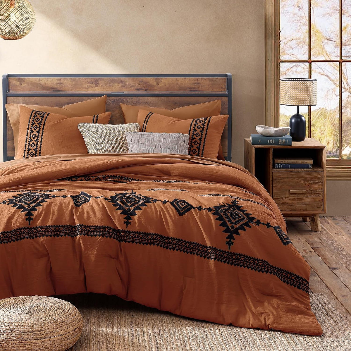embroidery-queen-comforter-set-7-pieces-burnt-orange-bed-in-a-bag