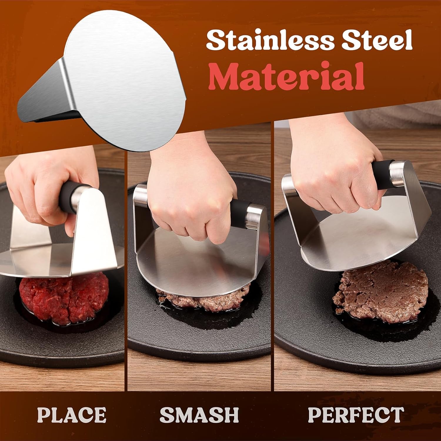 smash-burger-press-hamburger-smasher-tool-for-griddle-stainless-steel-ham-patty-press-with-anti-scald-handle-5-5-non-stick-grill-press-for-smashburger-bacon-ground-beef-meat-sausage