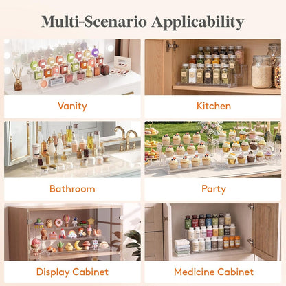 12″ Spice Rack, Perfume Cologne Stand, Tool-Free Assembly, 1 Pcs7