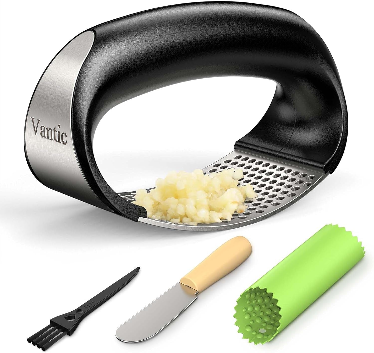 garlic-press-rocker-stainless-steel-garlic-crusher-mincer-and-chopper-with-peeler-scraper-easy-kitchen-gadget-for-effortless-smashing