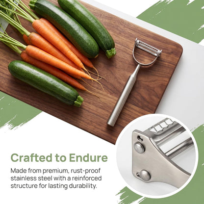 2-In-1 Julienne Vegetable Peeler, Julienne Peeler Shredder Tool7
