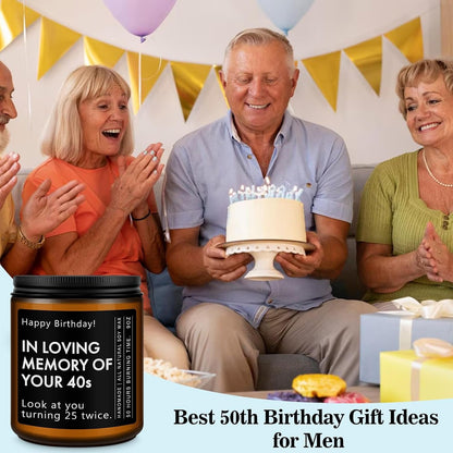 50Th Birthday Gifts for Him Her, 1976 Birthday Scented Candle6