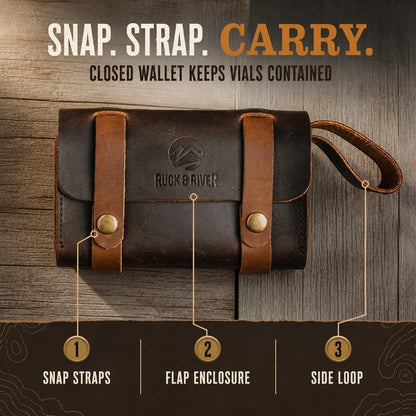 Leather Spice Wallet, Camping Spice Kit Travel Seasoning Rack5