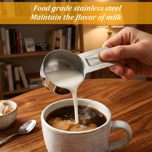 2 Pcs 1/4 Cup Stainless Steel Measuring Cup 60Ml | 2Oz | 60 Cc4
