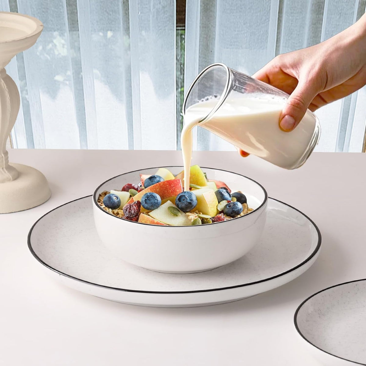 plates-and-bowls-sets-for-4-12-pieces-ceramic-dish-set-white-dinnerware-set-for-kitchen-modern-design-plate-sets-with-black-rim-microwave-and-dishwasher-safe