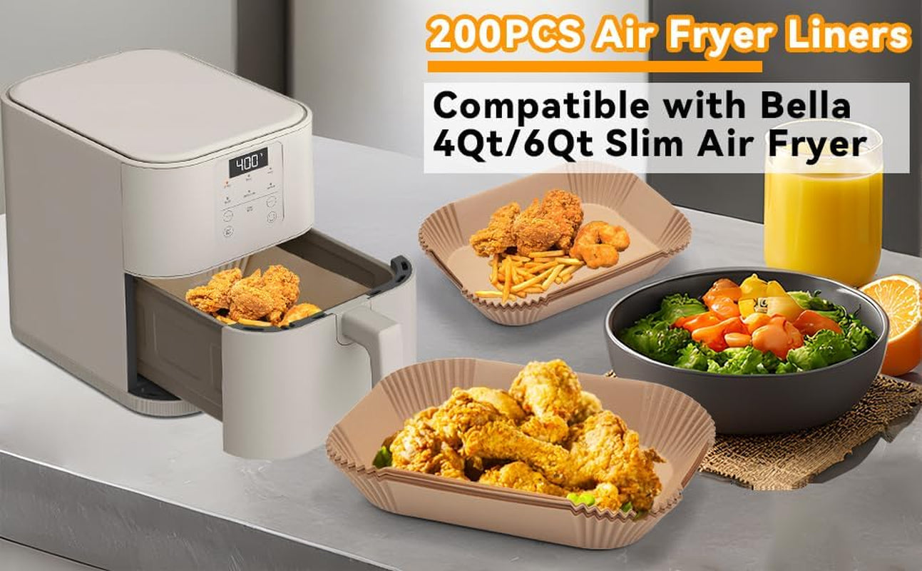 200pcs-air-fryer-liners-parchment-paper-for-bella-4qt-slim-air-fryer-non-stick-unbleached-airfryer-liner-sheets-disposable-for-bella-air-fryer-accessories-4qt-bella-6qt-slim-air-fryer