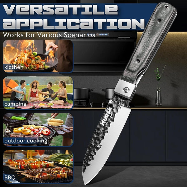 Japanese Folding Santoku Knife - Pocket Chef Knife6