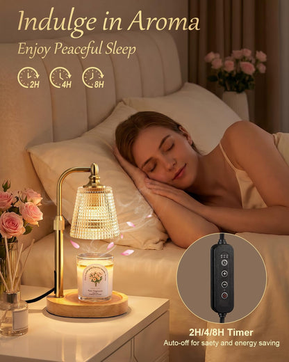 Candle Warmer Lamp with Timer,Birthday Gifts for Women Mom Home Decor5
