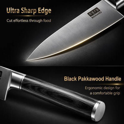 Kitchen Knife Set 3 Pieces, Ultra Sharp Japanese Knife Set Gift Box | High Carbon Stainless Steel Chef Knife Set with Pakkawood Handle, Knives Set for Kitchen & Home Cooking, Dishwasher Safe6