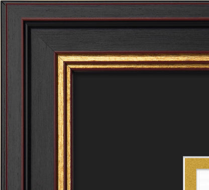 11X14 Frame Black over Gold Double Mat for 8X10 Diploma6