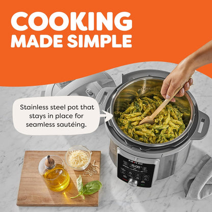 , 6-Quart Whisper Quiet 9-In-1 Electric Pressure Cooker, Slow Rice Steamer, Sauté, Yogurt Maker, Warmer & Sterilizer, Free App with 800+ Recipes, Stainless Steel5