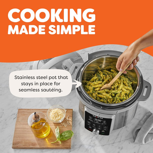 , 6-Quart Whisper Quiet 9-In-1 Electric Pressure Cooker, Slow Rice Steamer, Sauté, Yogurt Maker, Warmer & Sterilizer, Free App with 800+ Recipes, Stainless Steel5