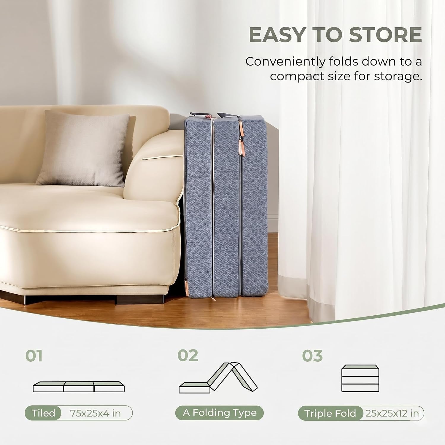 single-tri-folding-mattress-topper-4-inch-medium-firm-portable-foldable-mattress-with-washable-cover-non-slip-base-ideal-for-camping-rv-and-guests-white