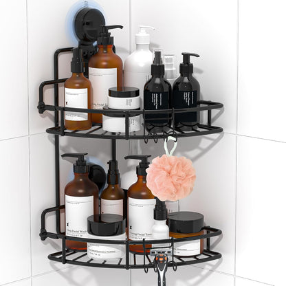 Corner Shower Caddy Suction Cup, Corner Shower Shelves for Wall1