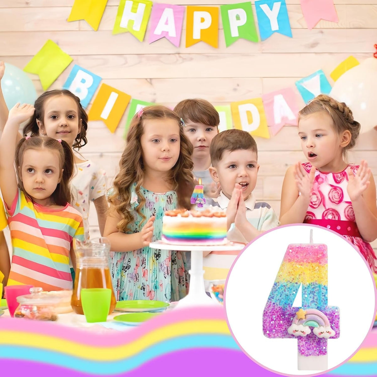 rainbow-number-4-birthday-candle-rainbow-party-decorations-girl