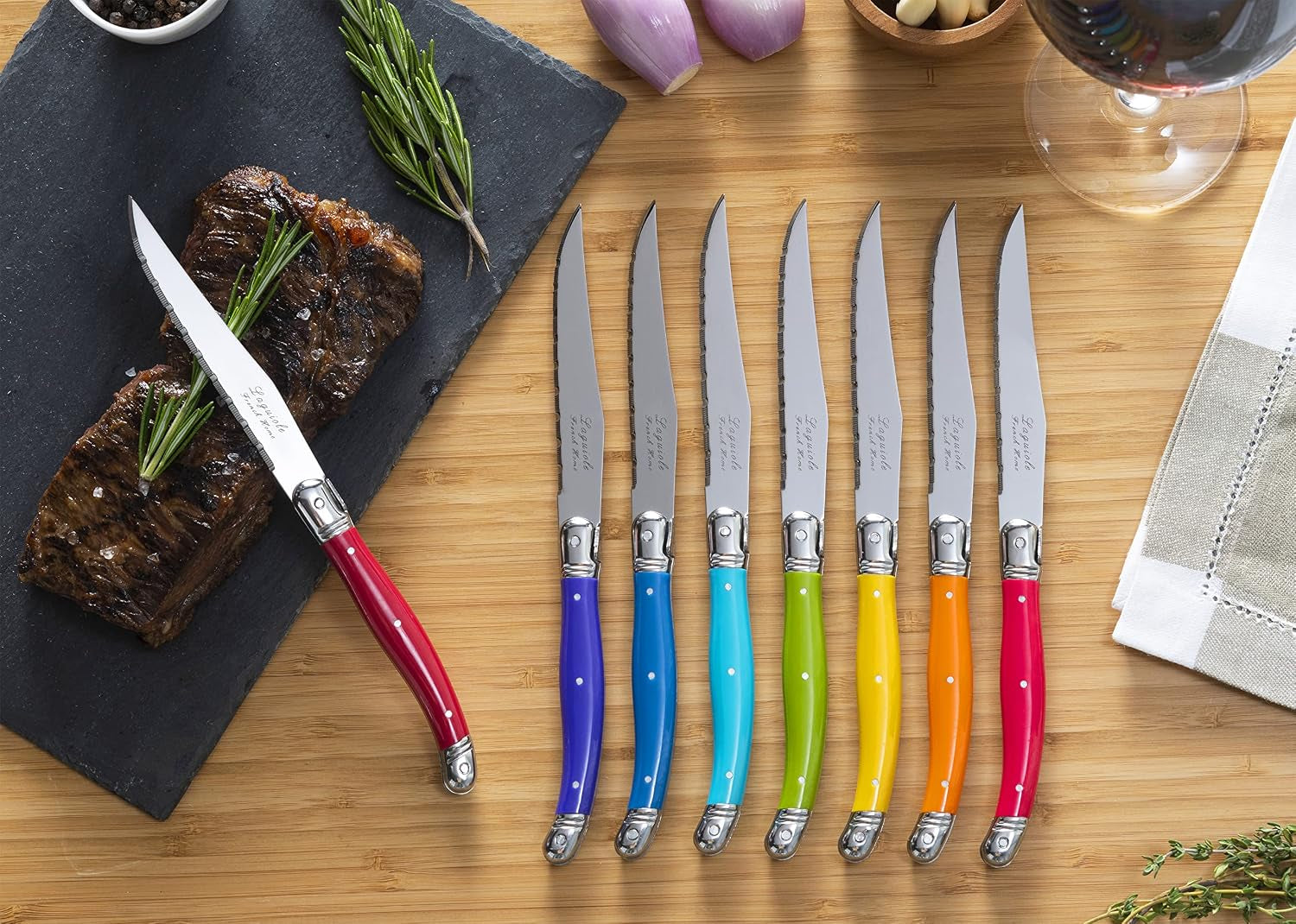 set-of-8-laguiole-steak-knives-rainbow-colors