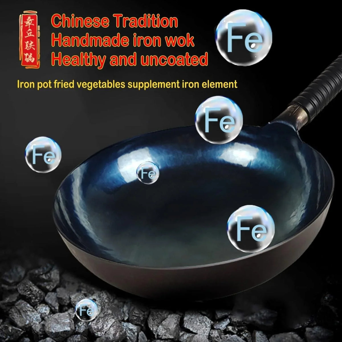 14-inch-carbon-steel-wok-round-bottom-traditional-chinese-wok-with-rubber-handle-and-wooden-lid-uncoated-non-stick-wok-for-gas-stoves-home-cooking-camping-and-as-a-gift