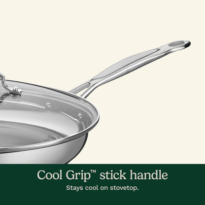 12 Inch Skillet with Glass Cover, Chef'S Classic Collection, 722-30G3