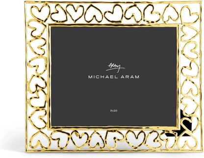 Gold"Golden" Heart Photo Picture Frame Size 8X10 - New !2