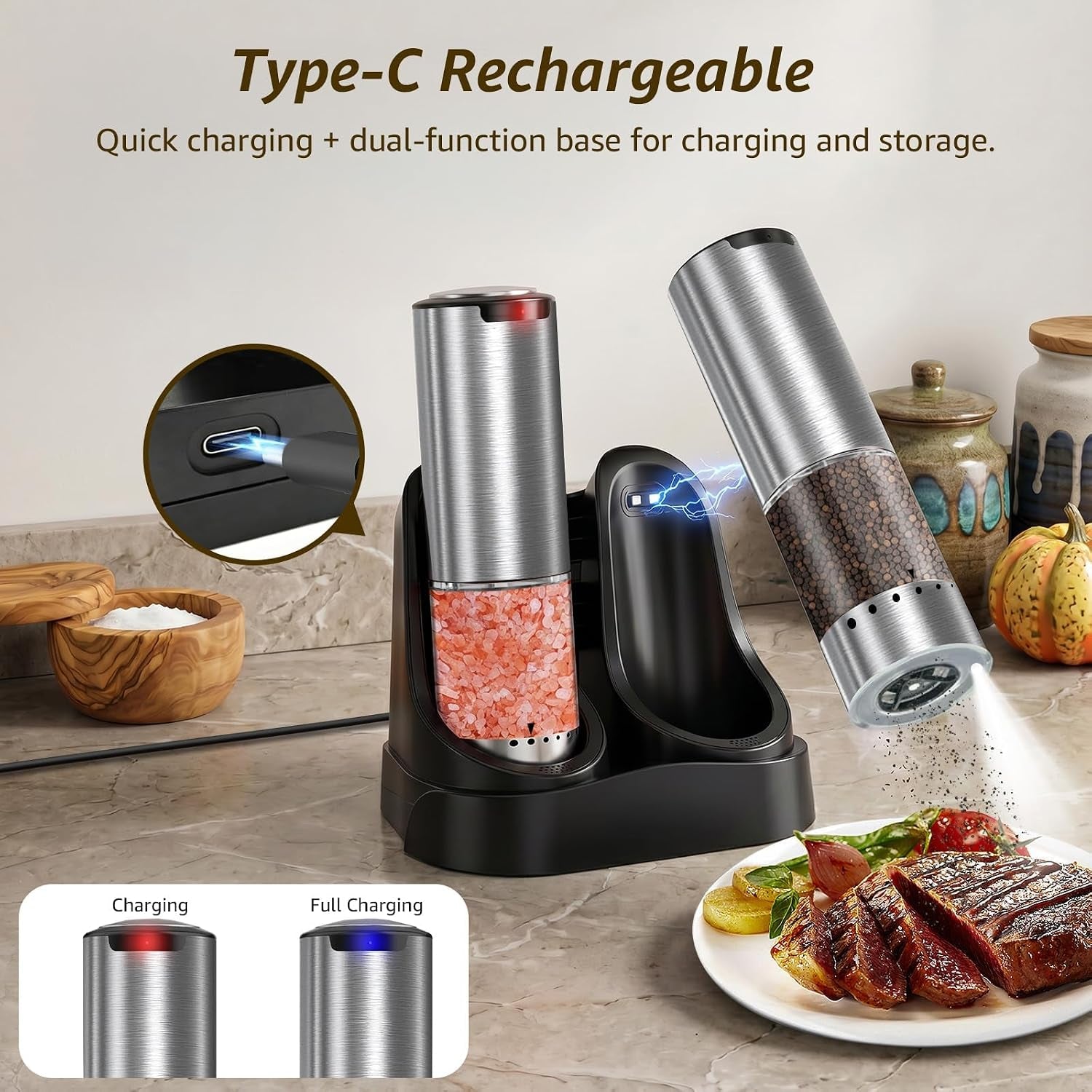 electric-salt-and-pepper-grinder-set-type-c-charging-6-levels-led-light