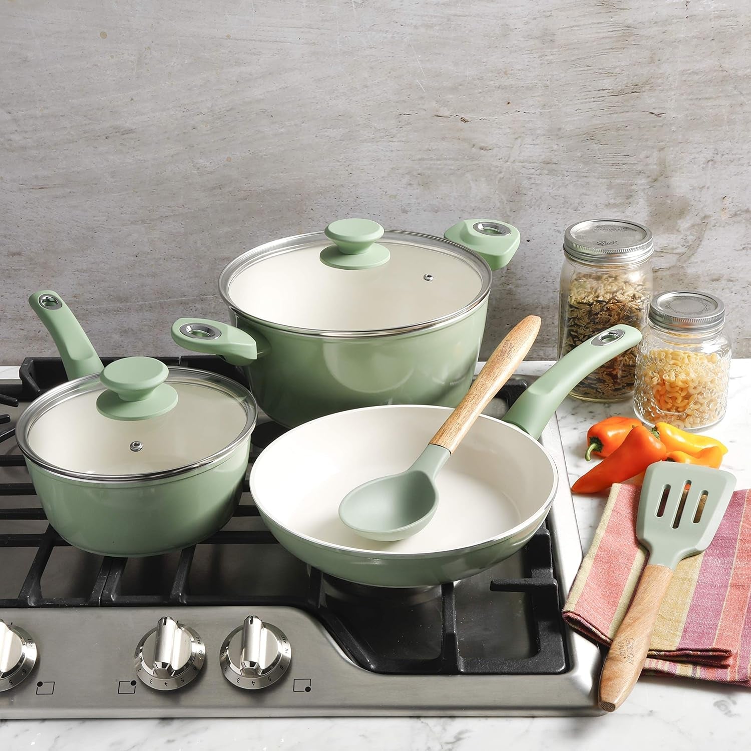 plaza-cafe-forged-aluminum-healthy-pfa-free-ceramic-pots-and-pans-cookware-set-7-piece-set-mint-green
