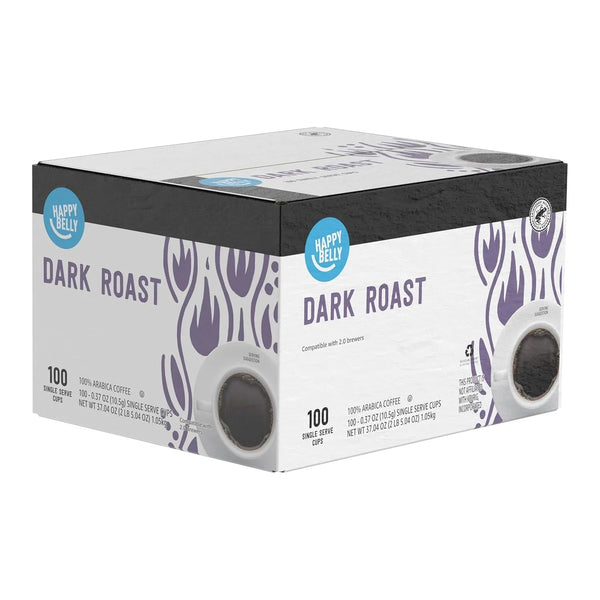 Amazon Brand -  Dark Roast Coffee Pods, Compatible with Keurig 2.0 K-Cup Brewers, 100 Count5