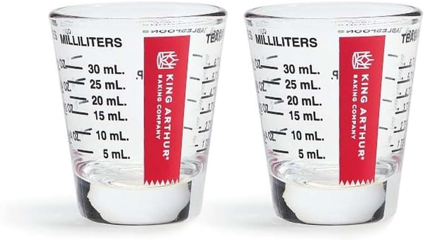 king-arthur-baking-company-mini-measure-multi-purpose-shot-glass-heavyweight-glass-black-set-of-2-for-liquid-and-dry-ingredients-and-precise-recipe-prep
