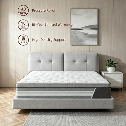 Full Size Mattress, 12 Inch Full Mattress in a Box, Pocket Coils4