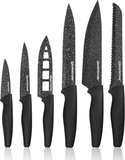 Nutriblade Knife Set by , 13 Pieces High-Grade Stainless Steel Blade Chef Kitchen Knives Set with Acrylic Block Includes 6-Piece Kitchen Knife plus 6-Piece Fully Serrated Steak Knife2